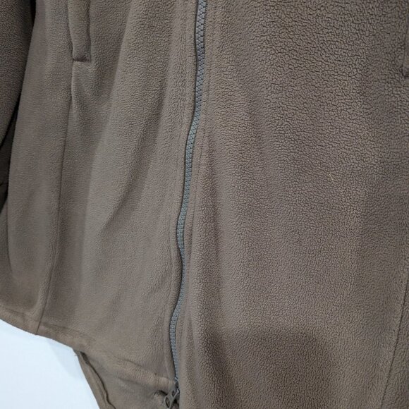 Bench Fleece Trench Jacket Beige Tan Brown Size Large - Picture 6 of 6